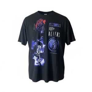 Aliens Movie Graphic Tee Black XL
